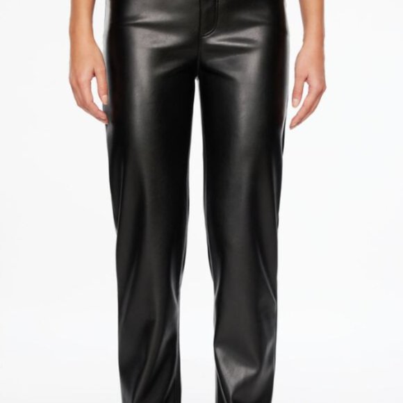 Dynamite Gisele Faux Leather Straight Leg Pants - Picture 1 of 2